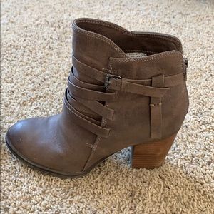 Not Rated Brown booties sz 9
